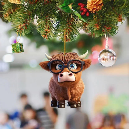 🎅 Christmas Hot Sale-🐮Cartoon Cow Decorative Ornament🐮