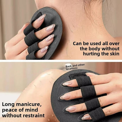 4 Counts Soft Rubber Shower Scrubber for Efficient Cleansing Body🚿