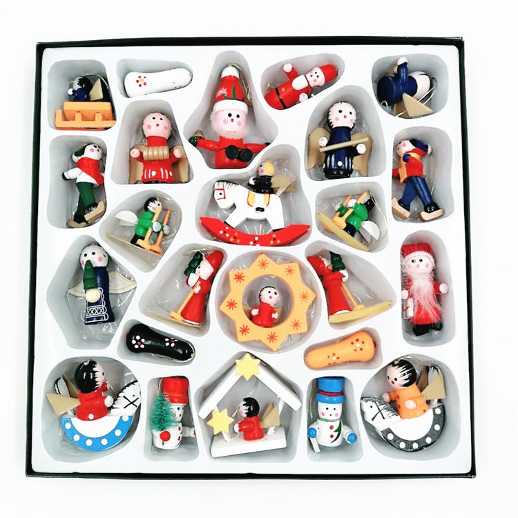 🎅Christmas tree decorations wooden pendants 🎄