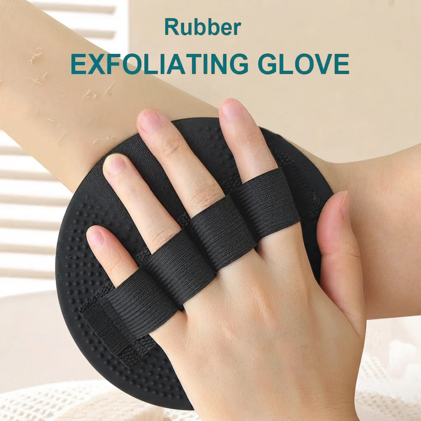 4 Counts Soft Rubber Shower Scrubber for Efficient Cleansing Body🚿