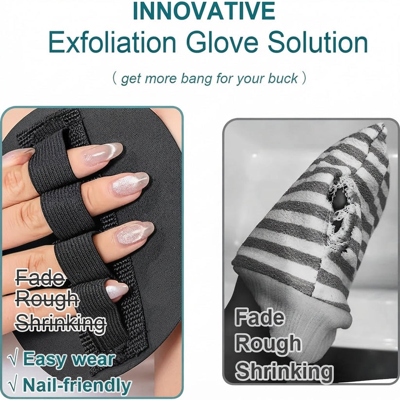 4 Counts Soft Rubber Shower Scrubber for Efficient Cleansing Body🚿