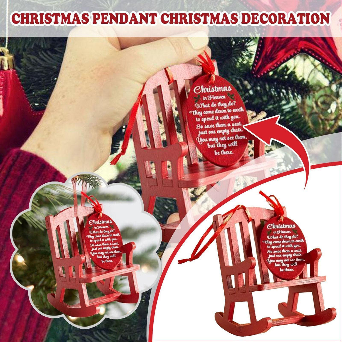 🎅Christmas Hot Sale😇Christmas In Heaven Memorial Ornament