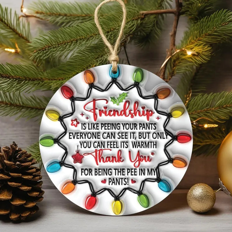🔥CHRISTMAS PRE-SALE 50% OFF🎁BESTIES CHRISTMAS ROUND ORNAMENT
