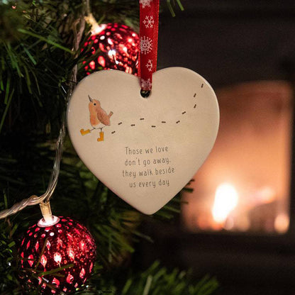 BEST CHRISTMAS GIFT HEART HANGING ORNAMENT